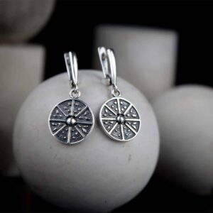 Handmade aged earrings