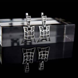 Handmade aged earrings