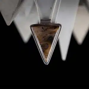 Handmade Pendant With Scenic Agate, Unique Jewelry Piece, Perfect for Any Occasion